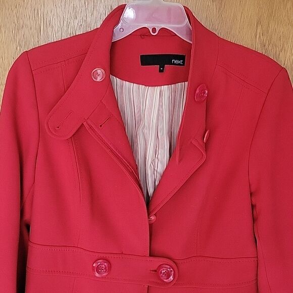 Next London Gray Coat UK 16 US 12 Longline Jacket - Picture 3 of 7